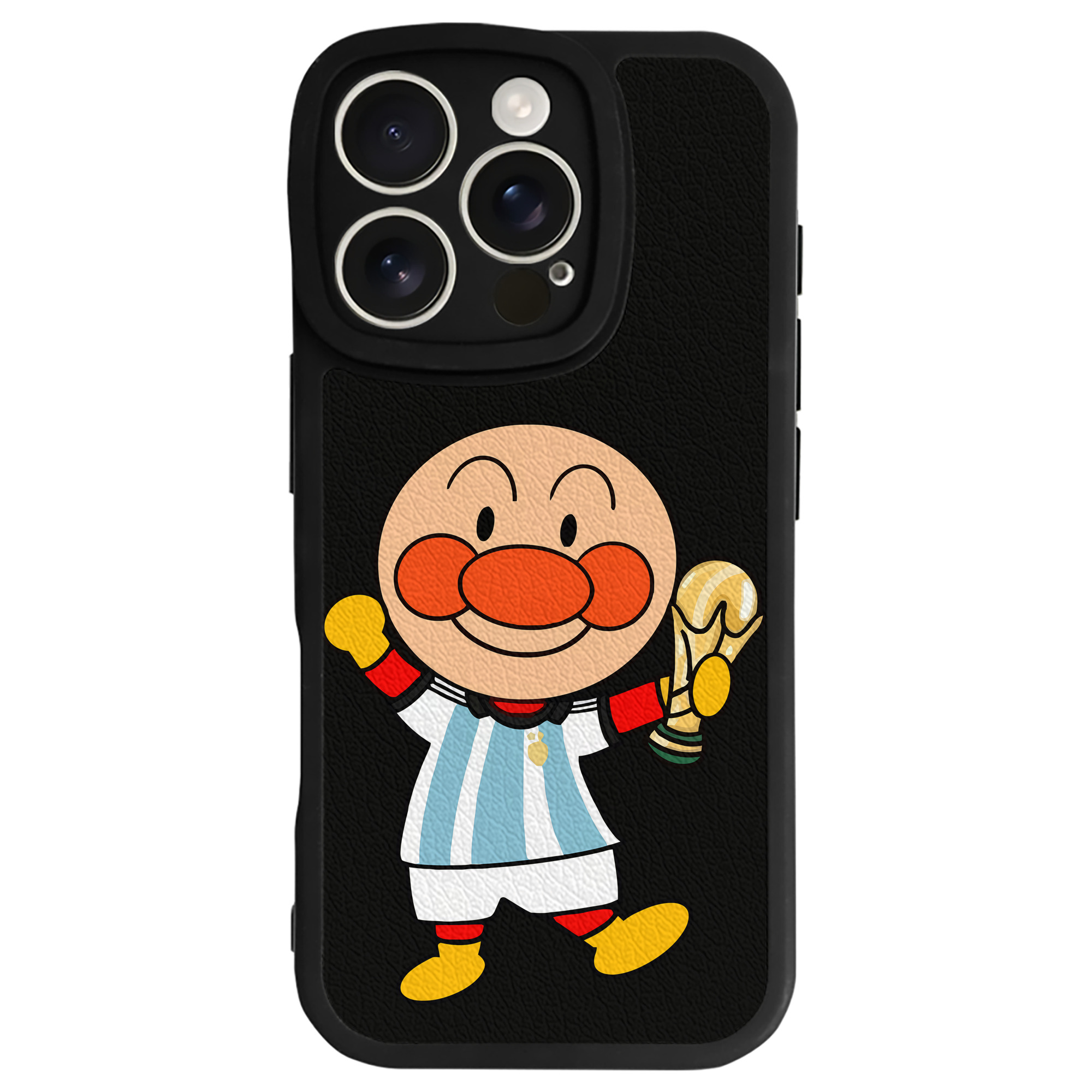 （画像用） アンパンマン Anpanman 【iPhone 16シリーズ対応】シリコンスマホケース（レザー調） 材質：シリコン